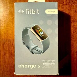 Fitbit Charge 5 Advanced Fitness Tracker - Steel Blue/Platinum Stainless Steel